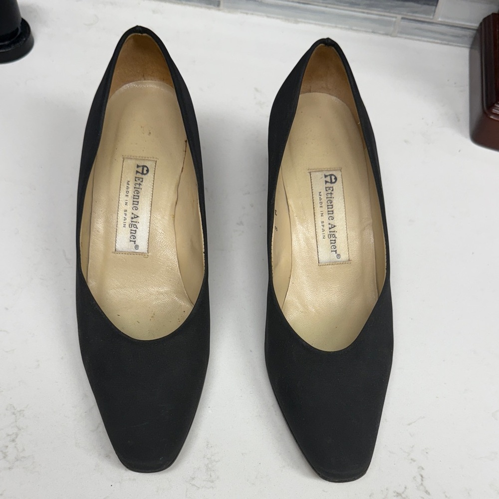 Etienne Aigner Classic Black Heels